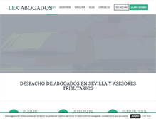 Tablet Screenshot of lexabogados.es